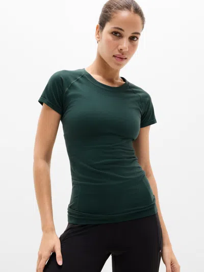 Athleta Momentum Seamless Tee In Green