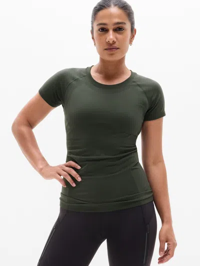 Athleta Momentum Seamless Tee In Green