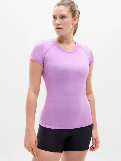 Athleta Momentum Seamless Tee In Purple