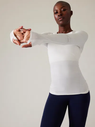 Athleta Momentum Seamless Top In Bright White
