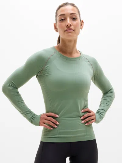 Athleta Momentum Seamless Top In Green