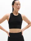 Athleta Momentum Seamless Ultra Crop Tank 2.0 In Black