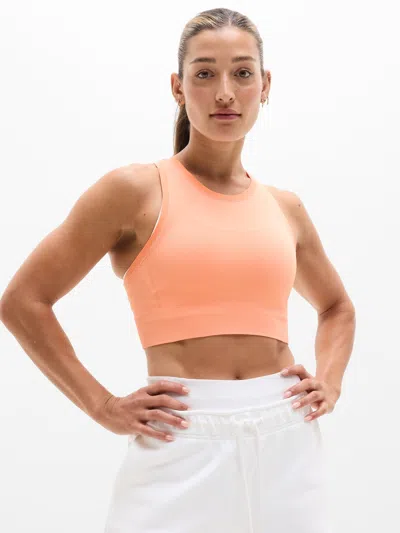 Athleta Momentum Seamless Ultra Crop Tank 2.0 In Orange
