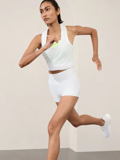 Athleta Momentum Stripe Seamless Tank In Bright White Stripe