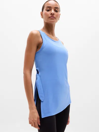 Athleta Move With Ease Asym Tie Tank In Blue