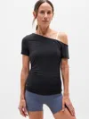 Athleta Move With Ease One Shoulder Tee In Black