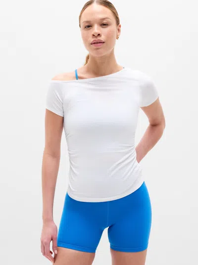 Athleta Move With Ease One Shoulder Tee In White
