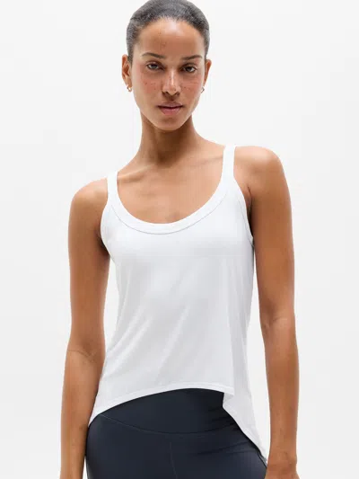 Athleta Move With Ease Scoop Tank In Bright White