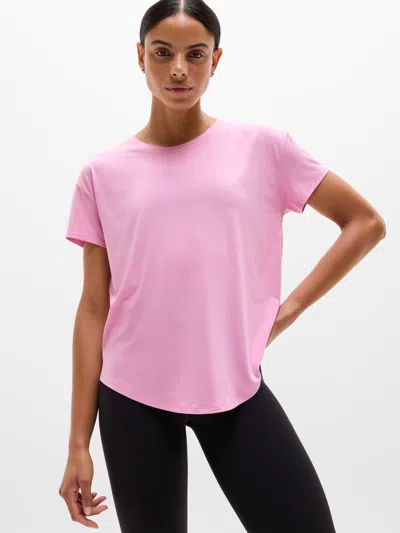 Athleta Move With Ease Tee In Pink