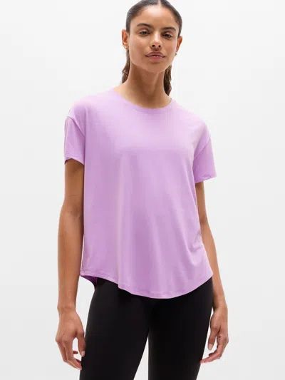 Athleta Move With Ease Tee In Purple