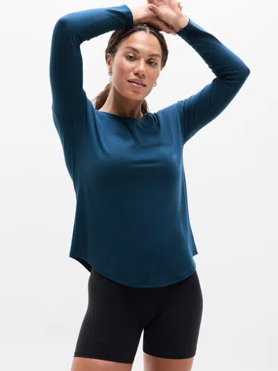 Athleta Move With Ease Top In Blue