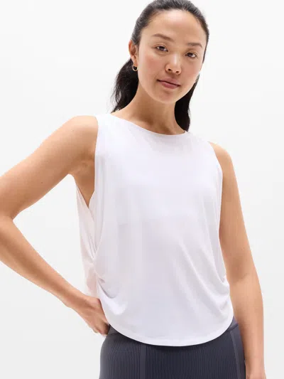 Athleta Move With Ease Twist Tank In White