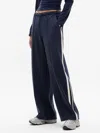Athleta Mvp Mid Rise Side Stripe Pant In Blue