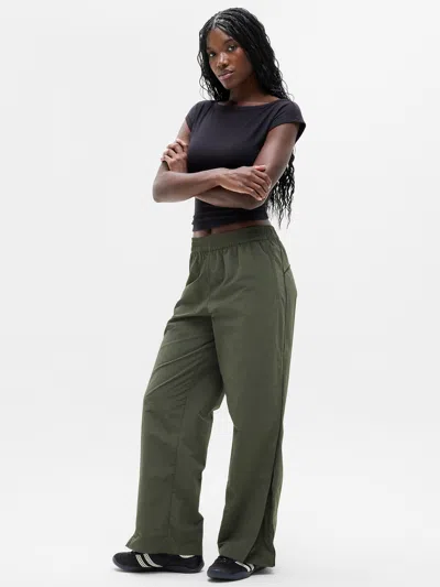 Athleta On The Move Mid Rise Track Pant In Green