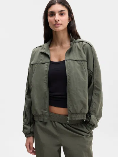 Athleta On The Move Track Jacket In Green