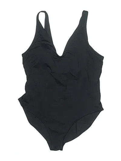Pre-owned Athleta One Piece Swimsuit In Black
