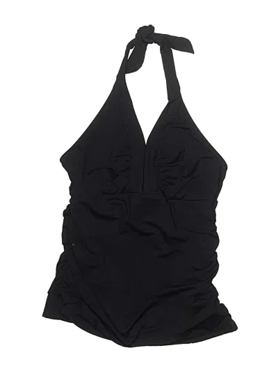 Pre-owned Athleta One Piece Swimsuit In Black