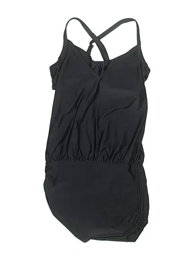 Pre-owned Athleta One Piece Swimsuit In Black