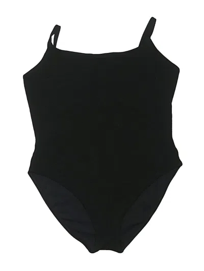 Pre-owned Athleta One Piece Swimsuit In Black