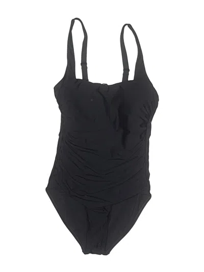 Pre-owned Athleta One Piece Swimsuit In Black