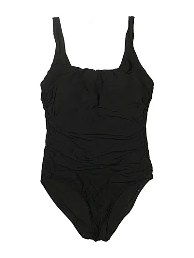 Pre-owned Athleta One Piece Swimsuit In Black