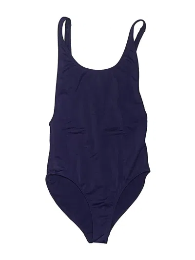 Pre-owned Athleta One Piece Swimsuit In Blue