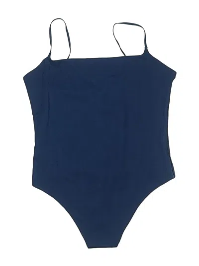 Pre-owned Athleta One Piece Swimsuit In Blue