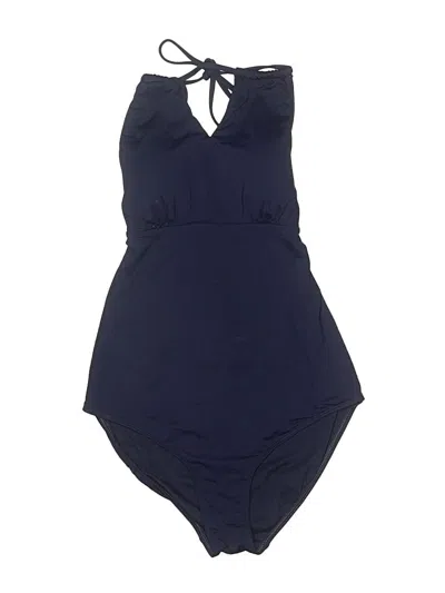 Pre-owned Athleta One Piece Swimsuit In Blue