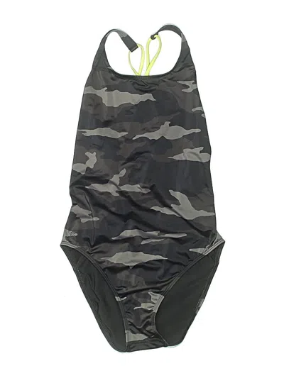 Pre-owned Athleta One Piece Swimsuit In Gray