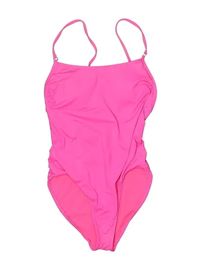 Pre-owned Athleta One Piece Swimsuit In Pink