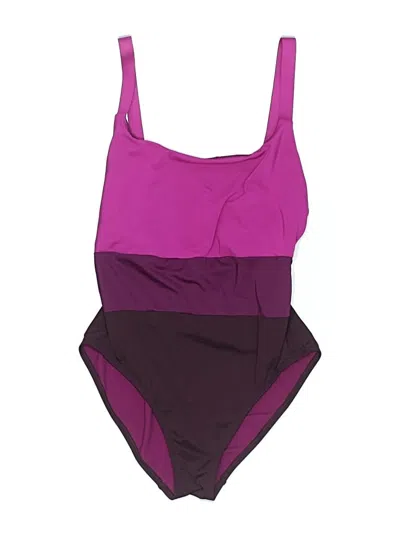 Pre-owned Athleta One Piece Swimsuit In Purple
