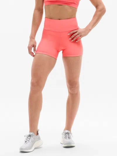 Athleta Pacesetter Ultra High Rise 4" Shortie In Pink