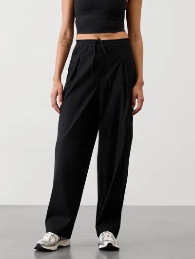 Athleta Paradise Mid Rise Straight Leg Cargo Pant In Black