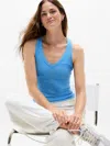 Athleta Perfect Rib Tank In Blue