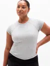 Athleta Perfect Rib Tee In Grey