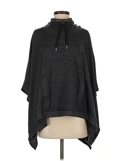 Pre-owned Athleta Poncho In Black