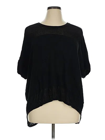 Pre-owned Athleta Poncho In Black