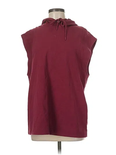 Pre-owned Athleta Poncho In Burgundy