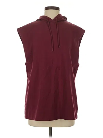 Pre-owned Athleta Poncho In Burgundy