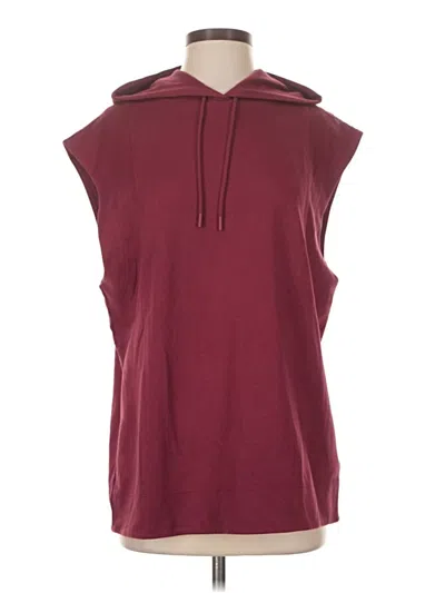 Pre-owned Athleta Poncho In Burgundy