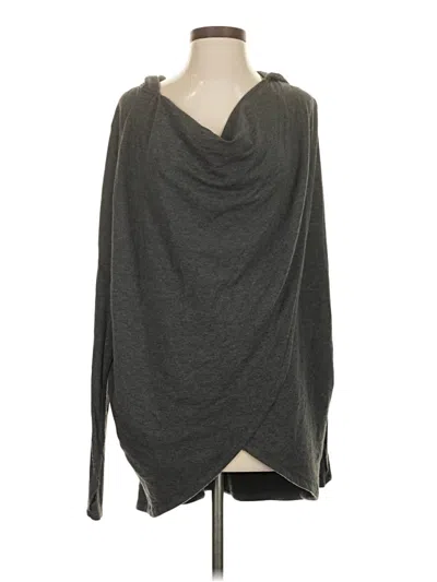 Pre-owned Athleta Poncho In Gray