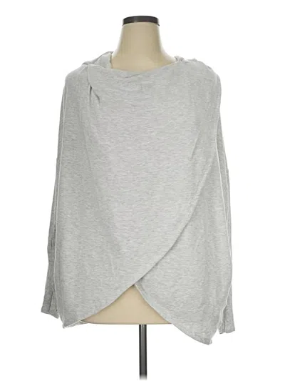 Pre-owned Athleta Poncho In Silver