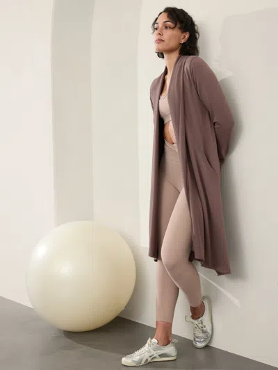 Athleta Pranayama Long Wrap In Smoky Rose