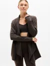 Athleta Pranayama Restore Rib Wrap In Brown