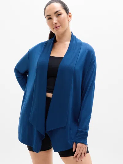 Athleta Pranayama Restore Wrap In Blue
