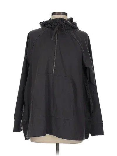 Pre-owned Athleta Pullover Hoodie In Black