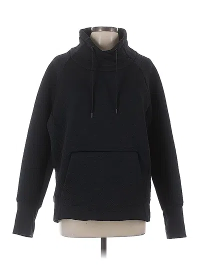 Pre-owned Athleta Pullover Hoodie In Black