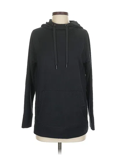 Pre-owned Athleta Pullover Hoodie In Black