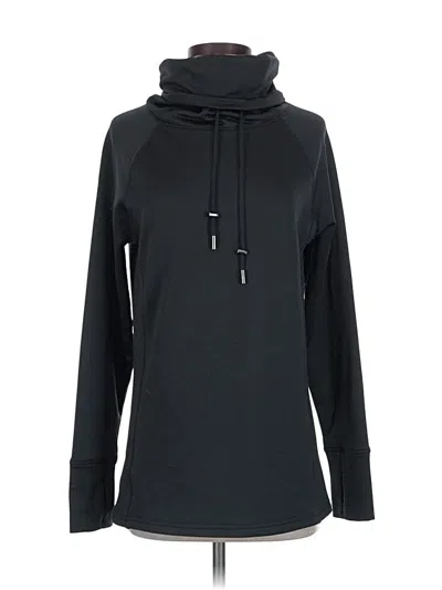 Pre-owned Athleta Pullover Hoodie In Black