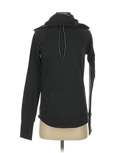 Pre-owned Athleta Pullover Hoodie In Black